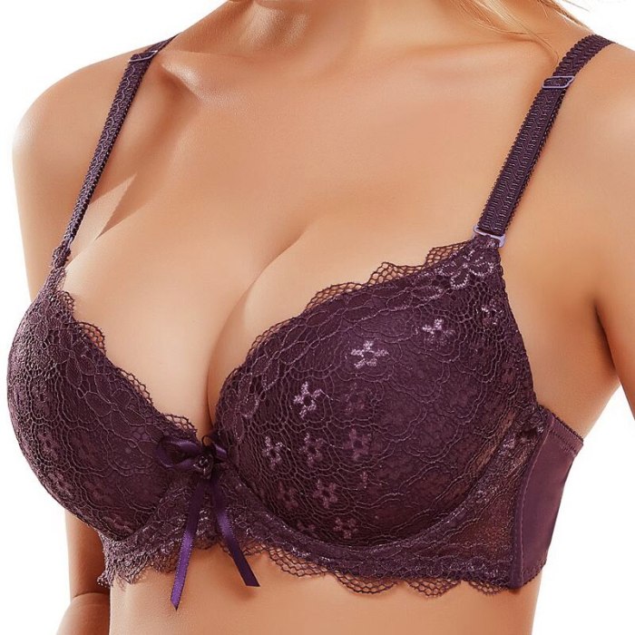 PariFairy Sexy Lace Adjusted Straps Bra Women Padded Lingerie Push Up Bras Plus Size Bra Add Two Cup Underwire Brassiere B C Cup