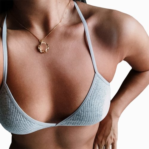 Tank Top Thin brassiere Wireless Bra Crisscross Back V Neck Black/White Seamless Underware For Women