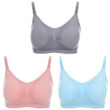 3Pcs/lot Nursing Bra Maternity Breastfeeding Bra Prevent Sagging for Pregnant Women Underwear  Breast Feeding Bra