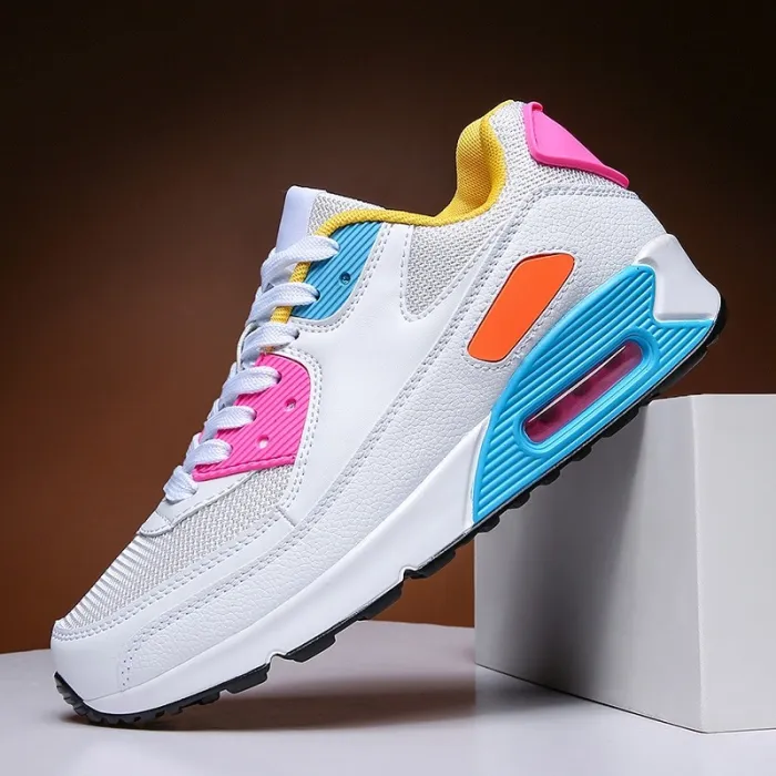 Men's Sports Training Sneakers Air Cushion Mesh Tennis Sports Shoes Outdoor Running Shoes Non-slip Wear-resistant Casual Shoes
