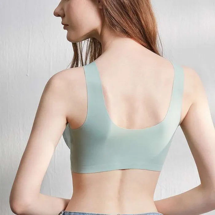 Female Underwear Bra Seamless Bra No Trace Sports Vest Lace Back Vest Wireless Brassiere Contour Sexy Breathable Plus Size bras