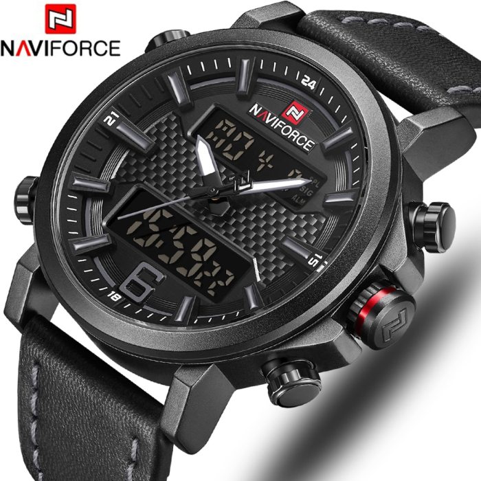 Top Luxury Brand Dress Quartz Mens Watches LED Date Analog Digital Watch Men Fashion Sport Clock