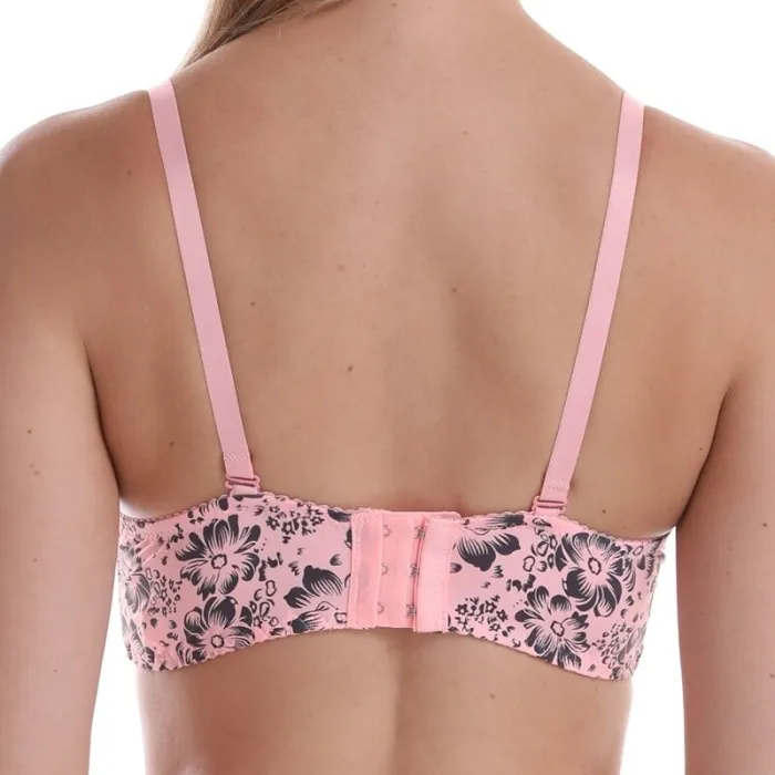 PariFairy Lace Bras for Women Lingerie Floral Unlined Underwired Bra Sexy Floral Print Bra Underwire Brassiere Underwear BH