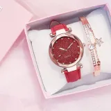 Women Watch Rhinestone Romantic Starry Sky WristWatch Fashion Ladies Leather Watch Clock for Women Relogio Feminino Montre Femme
