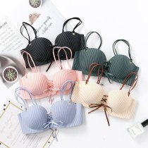 Push Up Bras For Women Seamless Lingerie Sexy Striped Bralette Wireless Brassiere Female Underwear Intimates 2020 New #F