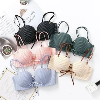 Push Up Bras For Women Seamless Lingerie Sexy Striped Bralette Wireless Brassiere Female Underwear Intimates 2020 New #F