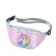 Sequins Printing  Unicorn Sequin Fashion Waist Bag Fanny Pack Children Cartoon Chest Bag Outdoor Travel Pocket Phone Pouch