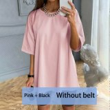 Sweetown Casual Workout Women Two Pieces Sets Short Sleeve Sporty Active Wear Fashion Outfit Summer Top And Biker Shorts Set