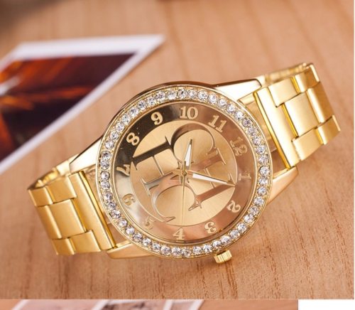 2019 New Top Brand Women's Watch Luxury Gold Stainless Steel Sports Watch Unisex Quartz Watch Women's Watch