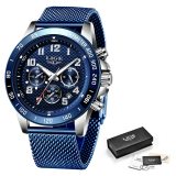 Men's Watch Quartz Clock Male Fashion Stainless Steel Wristwatch with Auto Date Design Casual Business New Watch