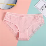 New Sexy Lace Panties For Women Girls Underwear Cotton Panty 2019 Soild Elasticity Comfortable Low-Rise Lingerie Panties M L XL