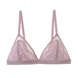 Hot Girls Lace Bra Sexy Embroidery Floral Translucent Bra Women Underwear White Black Bralette Wireless Seamless brassiere