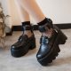 Girl Lolita Retro Gothic Student Doll Shoes Japanese Style Commuter Uniform Leather Princess Shoes Kawaii Anime Cosplay Costumes