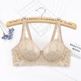 Yenlice 2020 Sexy Women Lace Gauze Bra Push Up 3/4 Cup Hook-and- Eye Breathable Ultra-thin Bra Lingerie Bralette Underwear New