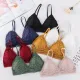 Women Lace Padded Bras Beauty Back Wrapped Chest Comfortable Wire Free Bras Lingerie