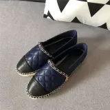 New Women Espadrilles Shoes Flat Genuine Leather Shoes Woman Casual Loafers Top Quality Spring Autumn Big Size 35-41