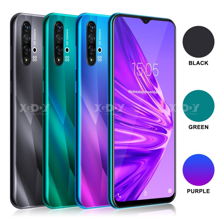 XGODY A50 3G Smartphone Android 9.0 6.5inch 19:9 Full Screen 1GB 4GB MTK6580 Quad Core 5MP Camera 3000mAh Mobile Phone
