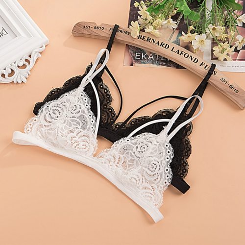 SP&CITY Women Transparent Lace Bra Ladies Sexy Invisible Bra Small Size Bras Fashion Holllow Out Bralette Floral Wire Free Bras