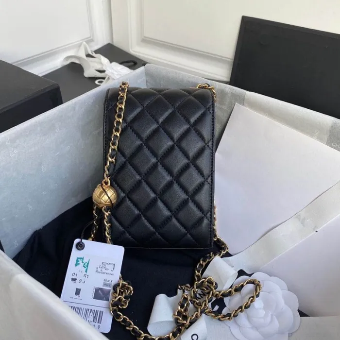 2020 Nen Mobile phone bag  Famous brand luxury designer real Leather Lady  bag size:18.11.5cm