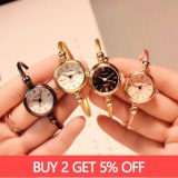 Small Gold Bangle Bracelet Luxury Watches Stainless Steel Retro Ladies Quartz Wristwatches Fashion Casual Women Dress Watch
