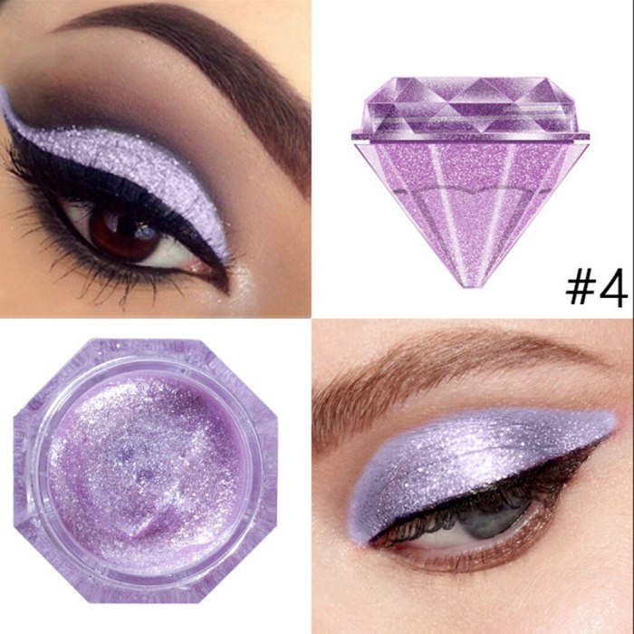 ELECOOL High Quality Liquid Eye Shadow Glitter Glitter Green Metal Radiant Purple Gold Metal Female Cosmetics TSLM1