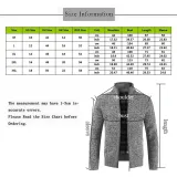 Men Warm Thick Fashion Business Casual Sweater Cardigan Men Brand Slim Fit Knitwear Outwear Warm Winter Sweater Jumper
