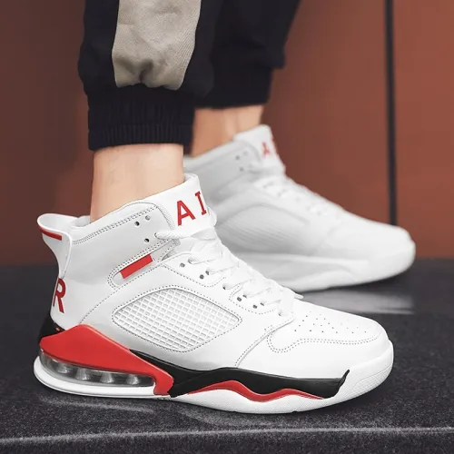 2019 New Men Basketball Shoes Air Cushion Shockproof Basketball Shoes Outdoor Five People Against Sports Shoes
