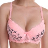 PariFairy Lace Bras for Women Lingerie Floral Unlined Underwired Bra Sexy Floral Print Bra Underwire Brassiere Underwear BH