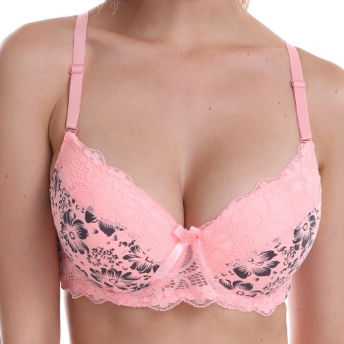 PariFairy Lace Bras for Women Lingerie Floral Unlined Underwired Bra Sexy Floral Print Bra Underwire Brassiere Underwear BH