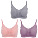 3Pcs/lot Nursing Bra Maternity Breastfeeding Bra Prevent Sagging for Pregnant Women Underwear  Breast Feeding Bra