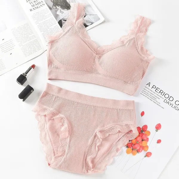 Women Sexy Push Up Underwear Bra Set Sports Lace Bra Set Top High Impact For Fitness Padded Running Jogging Gym Wear Female Bra