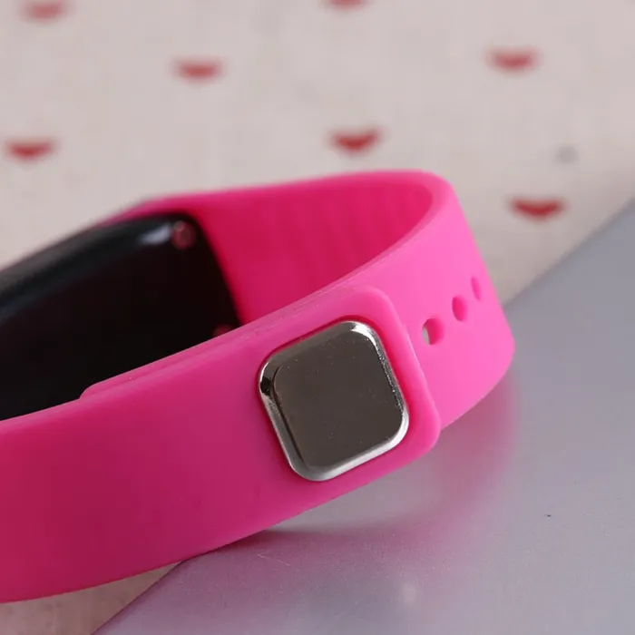 Fashion Sport LED Women Watches Candy Color Silicone Rubber Touchscreen Digital Watches Waterproof Bracelet Wrist Watch H9