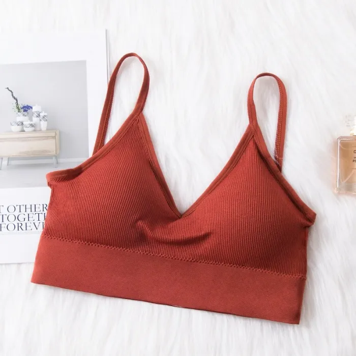 Jerrinut Sexy Bra Underwear Bas For Women Bralette Seamless Padded Bra Lingerie Cotton Wireless Fitness Tops Brassiere Bra