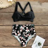 Sexy High Waist Bikini 2020 Halter Plus Size Swimwear Women Swimsuit Female Bikini Set Bodysuit Bathing Suit Summer biquini XXL