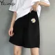 High Waist Summer Running Shorts Women Artoon Shorts Women Loose Vintage Harajuku Biker Casual Shorts Feminino Sport Baggy Short