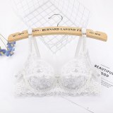 Yenlice 2020 Sexy Women Lace Gauze Bra Push Up 3/4 Cup Hook-and- Eye Breathable Ultra-thin Bra Lingerie Bralette Underwear New