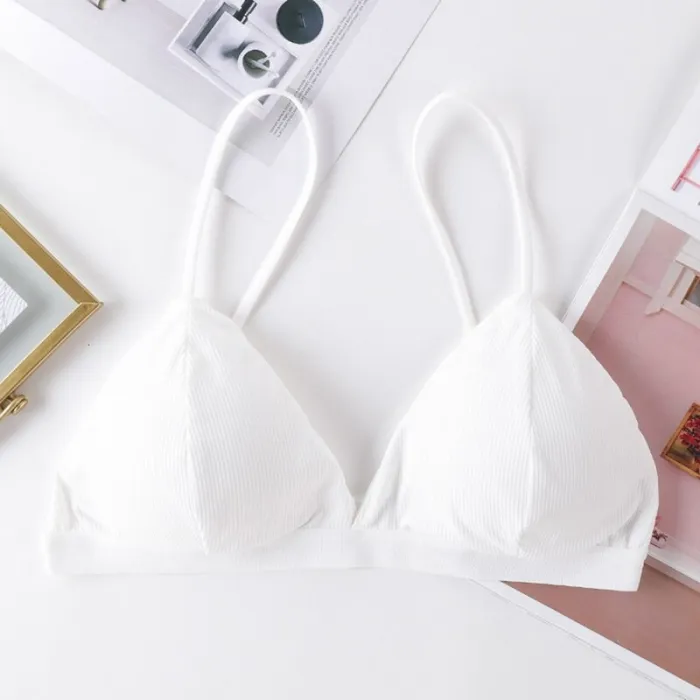 2020 Women Seamless Soft Bras for Women Thin Strap Wireless Push Up Bra Backless Comfort Underwear Bralette Sexy Lingerie