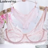 32-40 ABC Cup Intimates Hollow out Lace Bra And Briefs France Sexy Women Ultra-thin Underwear Bra Set Sexy Lingerie Bra Up Sofe