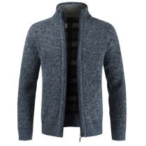 Men Warm Thick Fashion Business Casual Sweater Cardigan Men Brand Slim Fit Knitwear Outwear Warm Winter Sweater Jumper