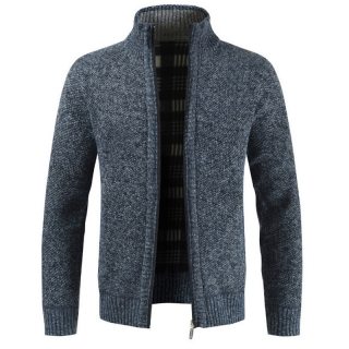 Men Warm Thick Fashion Business Casual Sweater Cardigan Men Brand Slim Fit Knitwear Outwear Warm Winter Sweater Jumper