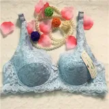 Top Women Underwear Sexy Push up bras 3/4 Cup Padded Lace Sheer Bra Cup B ONLY women bra
