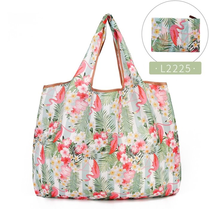Reusable Shopping Bags Foldable Large Size Shopping Bags Totes Heavy Duty Washable Cloth Grocery Bags Eco-Friendly Ripstop