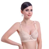 Top Women Underwear Sexy Push up bras 3/4 Cup Padded Lace Sheer Bra Cup B ONLY women bra