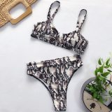 2020 Sexy Women High Waist Bikini Swimsuit Swimwear Female Bandeau Thong Brazilian Biquini Bikini Set Bathing Suit Bather