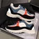 2020 Designer Calfskin Reflective Sneaker Women Black Platform Shoes Men Vintage Basketball Sneaker Real Leather Trainers with