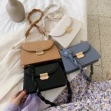 Solid Color PU Leather Sac A Main Femme Crossbody Bags For Women 2020 Summer Small Shoulder Handbags Female Chain Bag