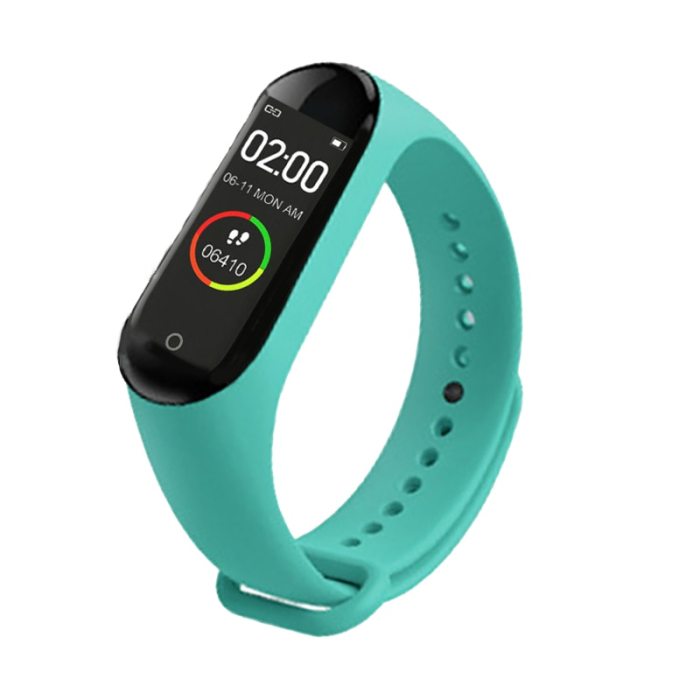 Portable Men's And Women's Waterproof Smart Color Screen M4 Watch Heart Rate Monitor Monitoring Health Tracker Sports Bracelet
