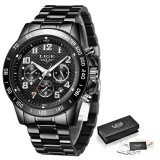 Men's Watch Quartz Clock Male Fashion Stainless Steel Wristwatch with Auto Date Design Casual Business New Watch
