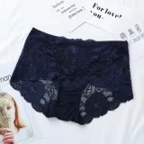Underwear Women Plus Size Sexy Lace Panties Transparent Briefs Seamless Lingerie Lady Panties Cotton High-Rise For Weight 100KG