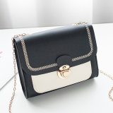Stitching women's summer shoulder bag chain PU leather ladies messenger bag female small square bag clutch bags 2020 handbags
